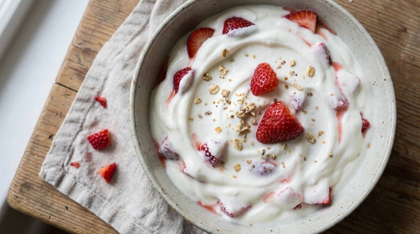 Skyr Erdbeeren Frühstück